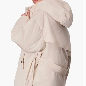 Rag & Bone Beige Belted Puffer